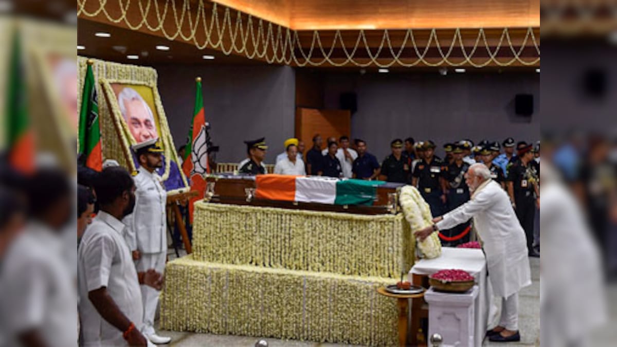 Atal Bihari Vajpayee's ashes to be immersed in 10 rivers of Madhya Pradesh following Kalash Yatras in parts of state, says BJP