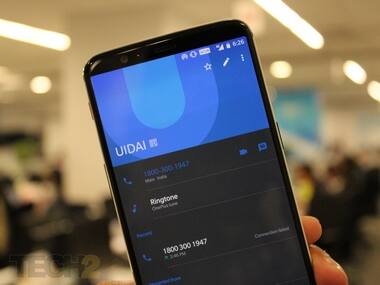 UIDAI Number auto-saved on phones. Image: tech2/Shomik Sen Bhattacharjee