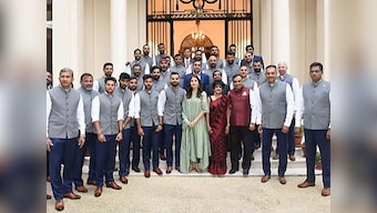 India vs England: 'Has Anushka Sharma started playing for us?'; Twitter slams BCCI for posting official team photo with actress