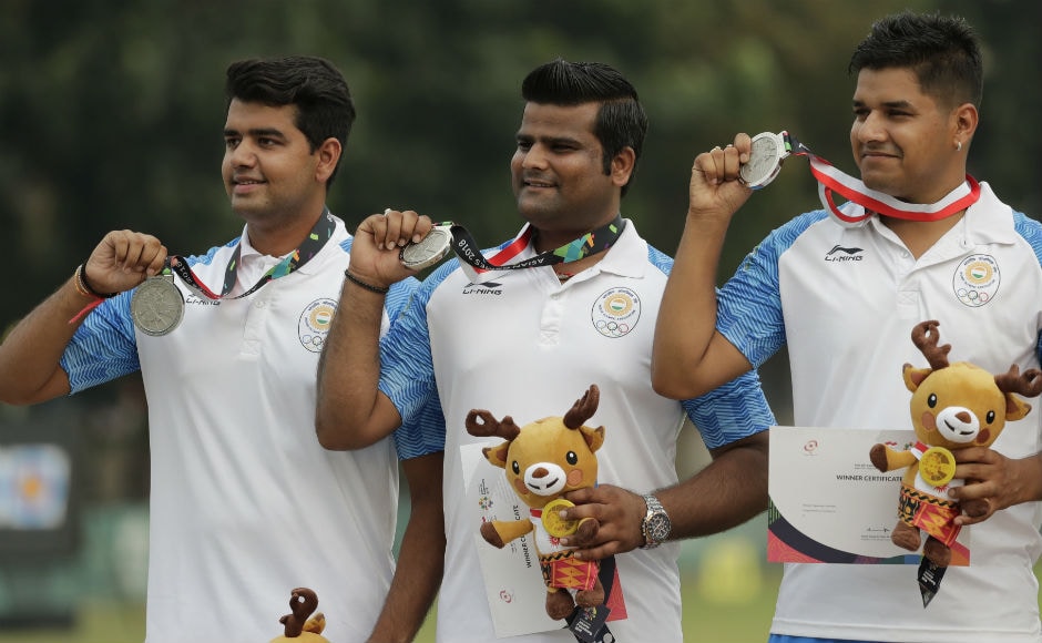 It was heartbreak for Indian men's compound archery team as they lost the gold medal to Korea in the shootout. Indian women compound archers also lost to Korea in the final and claimed the silver. AP It was heartbreak for Indian men's compound archery team as they lost the gold medal to Korea in the shootout. Indian women compound archers also lost to Korea in the final and claimed the silver. AP