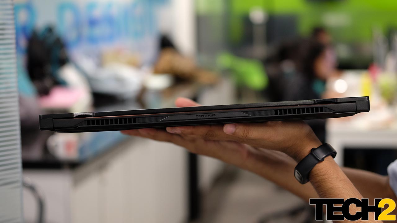 The Zephyrus is quite slim for a gaming laptop, but we've seen slimmer designs that perform just as well.