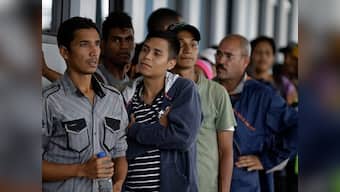 Venezuelan migrants fleeing country's economic crisis pour into Peru before new passport rule come into force