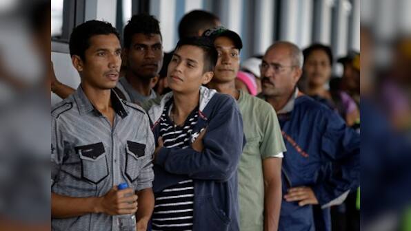 Venezuelan migrants fleeing country's economic crisis pour into Peru before new passport rule come into force