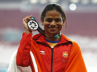 Asian Games 2018: Sprinter Dutee Chand bolts to silver medal in women's 100m dash, breaks 20-year drought Asian Games 2018: Sprinter Dutee Chand bolts to silver medal in women's 100m dash, breaks 20-year drought