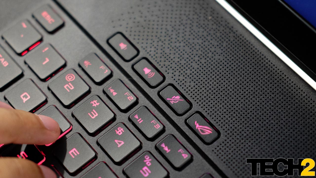 The ROG key provides a handy shortcut to some essential PC management features. Image: tech2/Anirudh Regidi