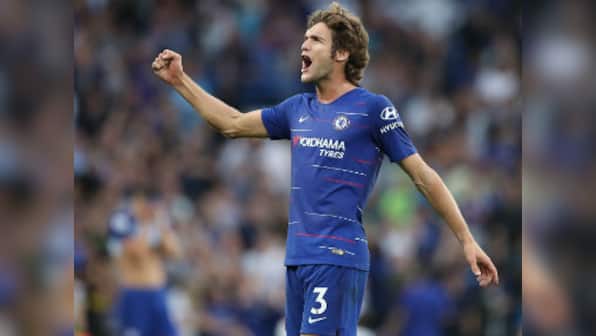 Premier League: Chelsea beat Arsenal in five-goal thriller after Marcos Alonso's late goal at Stamford Bridge