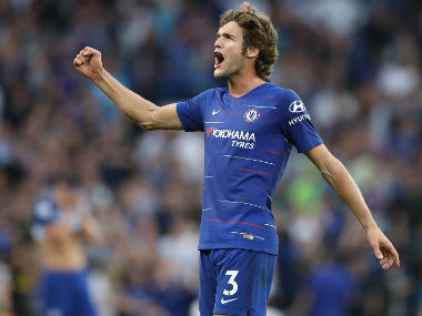 Premier League: Chelsea beat Arsenal in five-goal thriller after Marcos Alonso's late goal at Stamford Bridge Premier League: Chelsea beat Arsenal in five-goal thriller after Marcos Alonso's late goal at Stamford Bridge