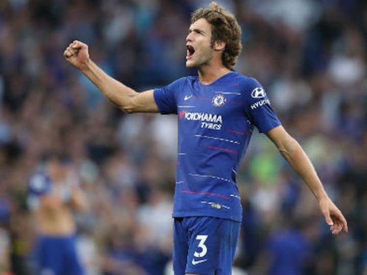 Premier League: Chelsea beat Arsenal in five-goal thriller after Marcos Alonso's late goal at Stamford Bridge