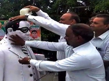 Yogi Adityanath says BJP is not anti-Dalit after Dalit lawyers 'purify' Ambedkar statue garlanded by party leader Yogi Adityanath says BJP is not anti-Dalit after Dalit lawyers 'purify' Ambedkar statue garlanded by party leader