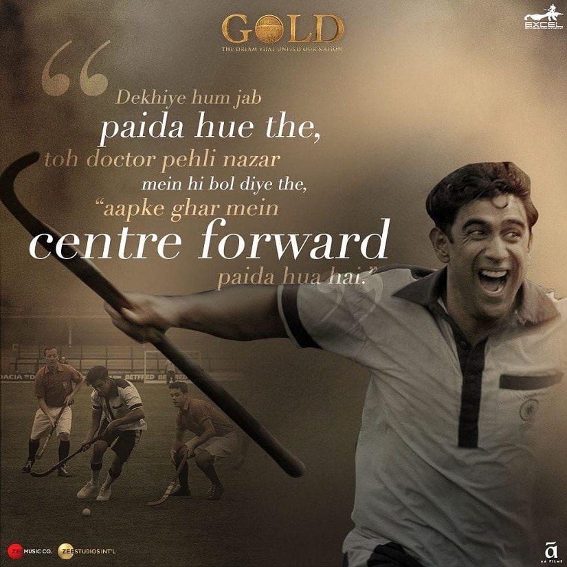 Amit Sadh in a Gold promo poster. Image via Twitter