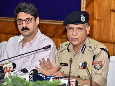 Assam Director General of Police (DGP) Kuladhar Saikia addresses a press conference regarding National Register of Citizenship (NRC) and TMC leaders' delegation visit, in Guwahati on Thursday. PTI