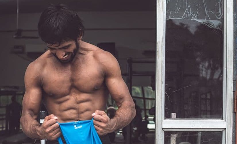 Bajrang insists his physique is Image courtesy: Twitter/ @BajrangPunia