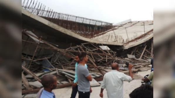 Three injured after portion of under-construction flyover collapses in Uttar Pradesh's Basti