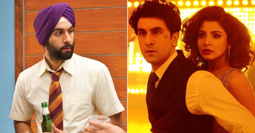 Ranbir Kapoor in Rocket Singh and Bombay Velvet. Image via Facebook