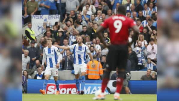 Premier League: Brighton make most of Manchester United's shambolic defence to effect shock 3-2 win