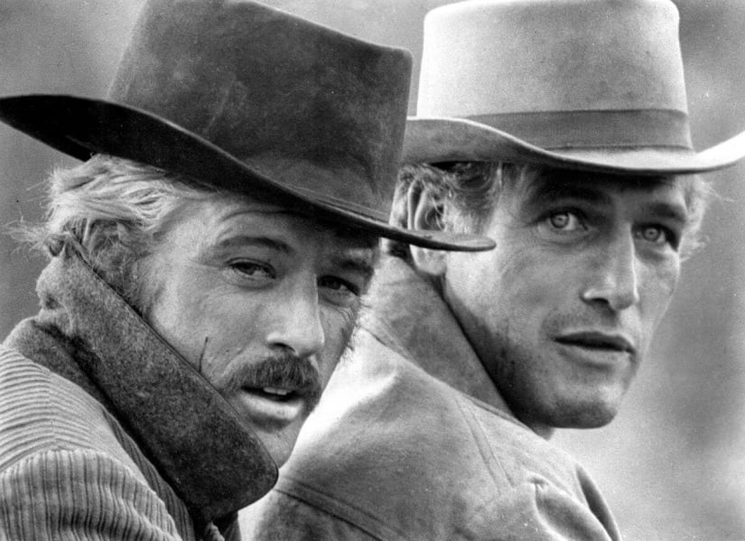 Redford (L) and Paul Newman in Butch Cassidy and the Sundance Kid