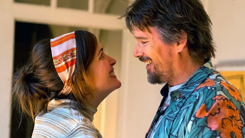 Ethan Hawke and Rose Byrne in Juliet, Naked. Image via Twitter