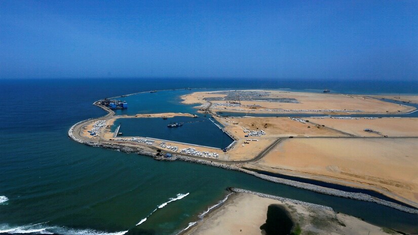 A general view of Colombo Port City construction site, which is backed by Chinese investments, in Colombo, Sri Lanka. Reuters