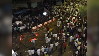 Karunanidhi passes away: DMK workers protest after govt denies plot at Marina Beach for party chief's burial