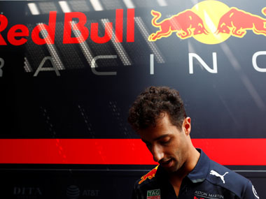 United States Grand Prix: Daniel Ricciardo 'punched hole in a wall' after race retirement due to power failure United States Grand Prix: Daniel Ricciardo 'punched hole in a wall' after race retirement due to power failure