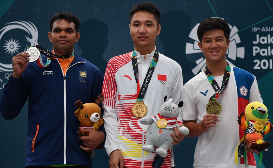Deepak Kumar won silver at the 10 metres air rifle event. AFP Deepak Kumar won silver at the 10 metres air rifle event. AFP