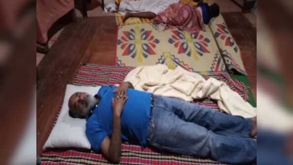 KJ Alphons sleeps at a relief camp in Changanacherry in Kottayam: 'Stop showing off', Twitter gives it back to him