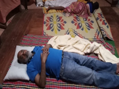 KJ Alphons sleeps at a relief camp in Changanacherry in Kottayam: 'Stop showing off', Twitter gives it back to him KJ Alphons sleeps at a relief camp in Changanacherry in Kottayam: 'Stop showing off', Twitter gives it back to him