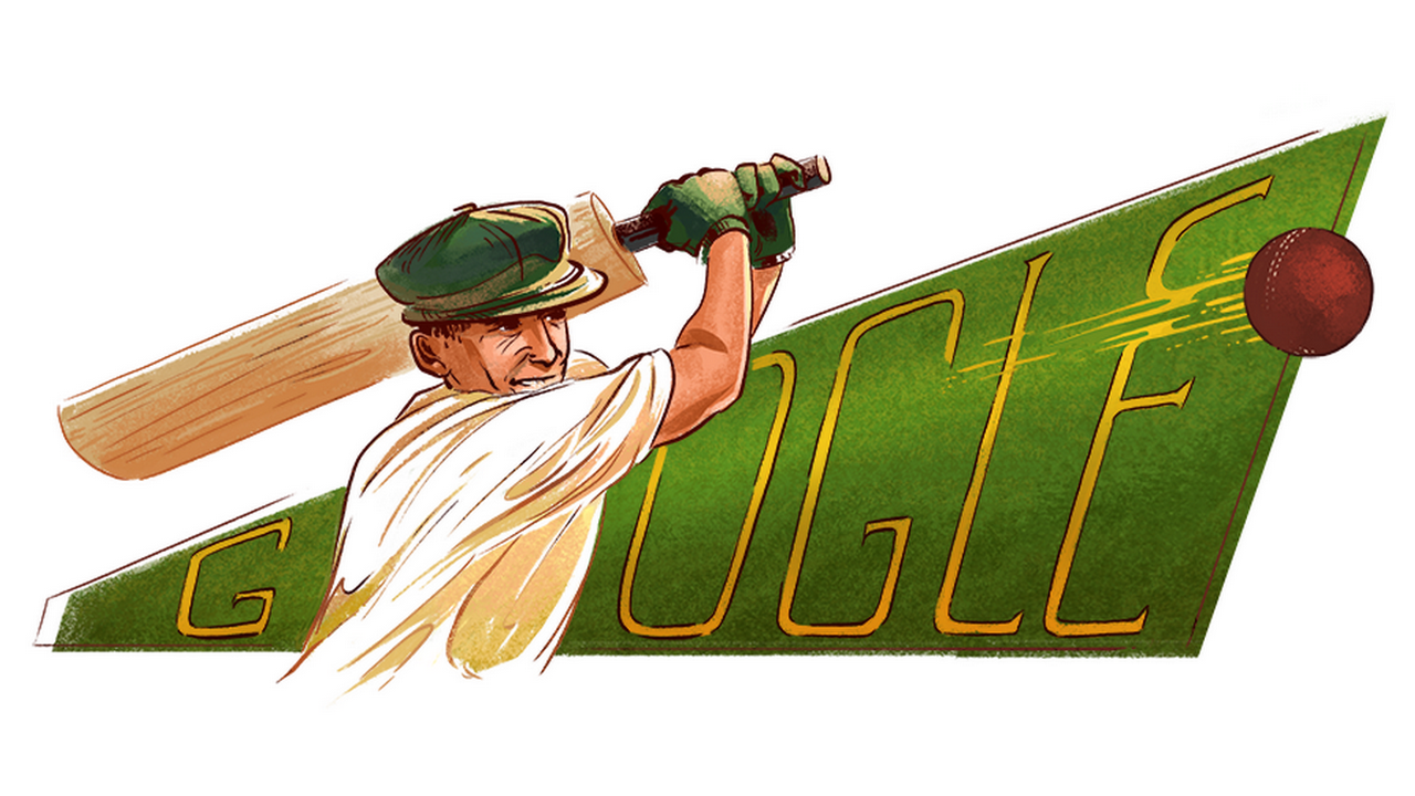 Google Doodle celebrates Sir Donald 'The Don' Bradman's 110th birth anniversary Google Doodle celebrates Sir Donald 'The Don' Bradman's 110th birth anniversary