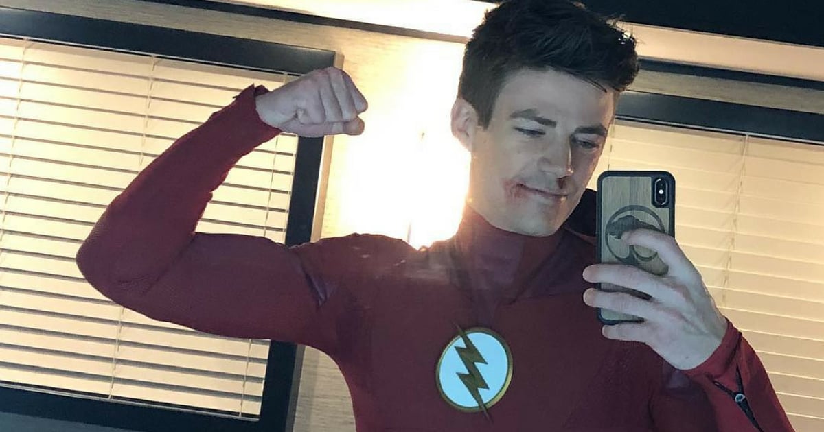 The Flash's Grant Gustin hits back at body shamers after picture of ac...