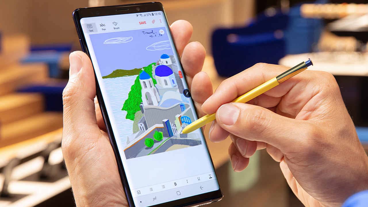 A 40-second charge of the S Pen allows up to 30 minutes of usage on the Samsung Galaxy Note 9. Image courtesy: Samsung