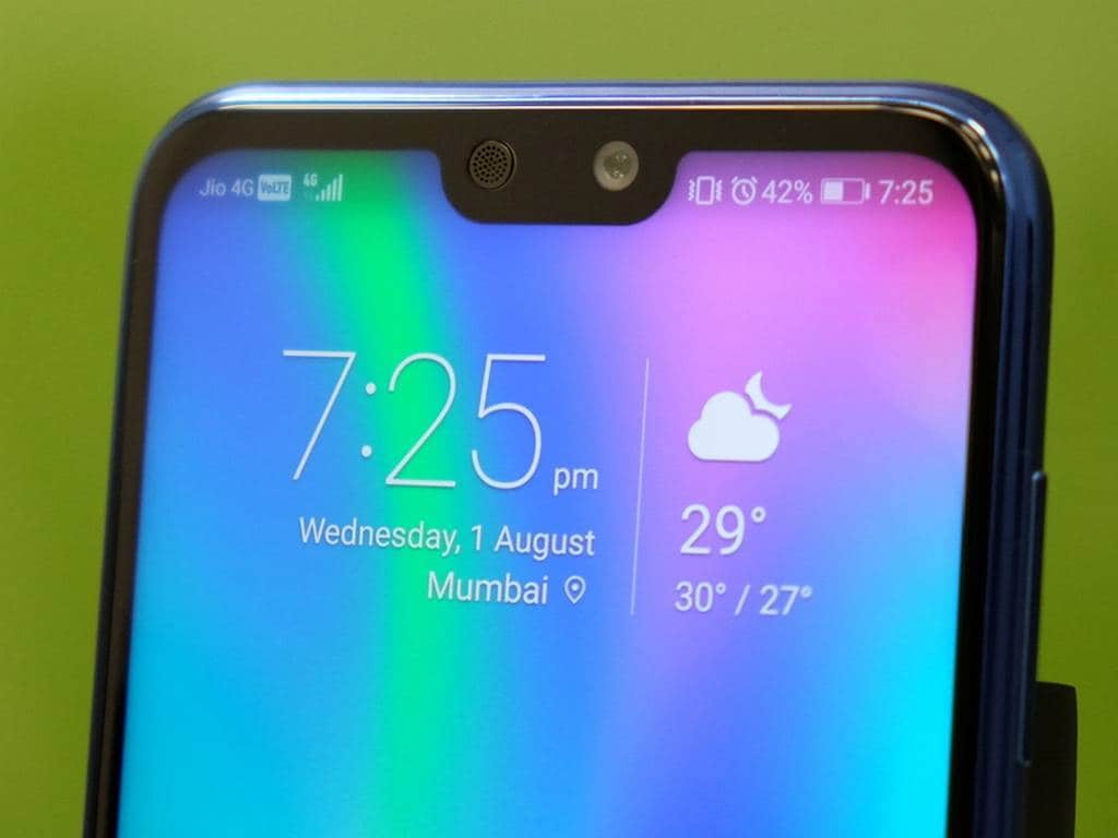 The notch on the recently released Honor 9N. Image: tech2/ Amrita Rajput