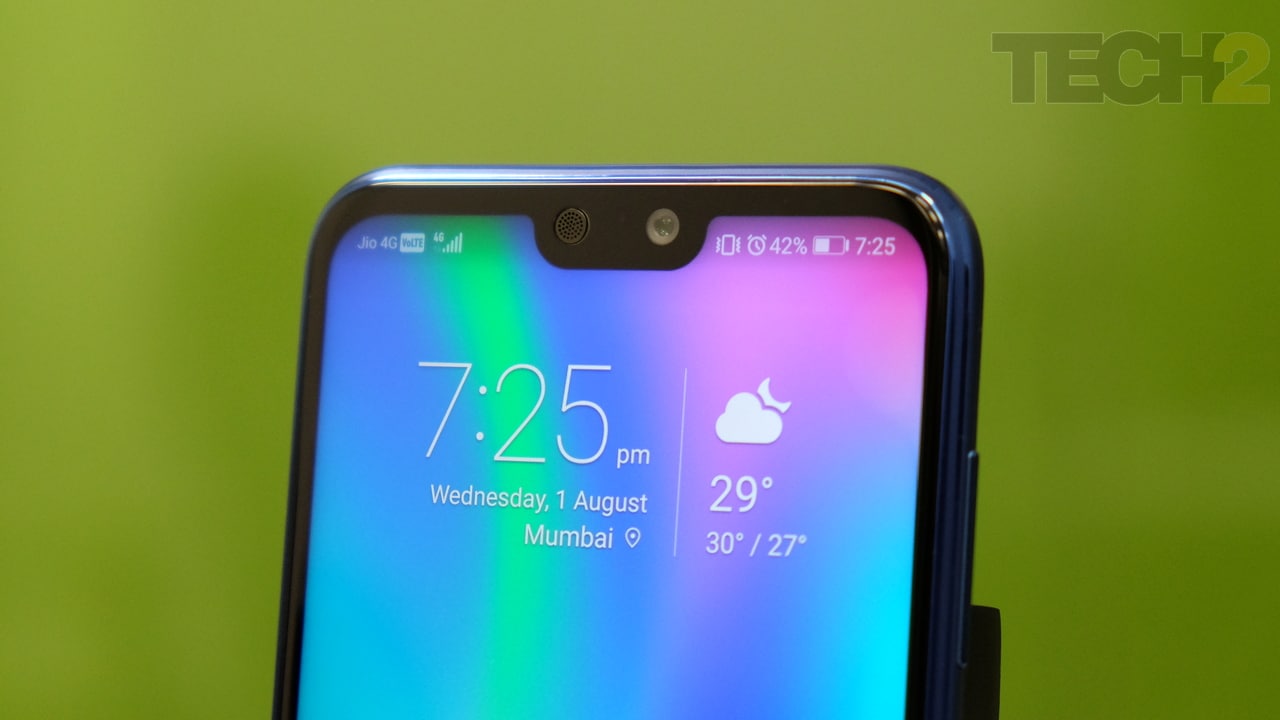 The Notch is one of the Honor 9N's key selling points. Image: tech2/ Amrita Rajput