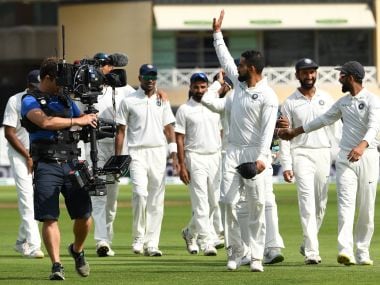 India's captain Virat Kohli waves after winning the third Test. AFP