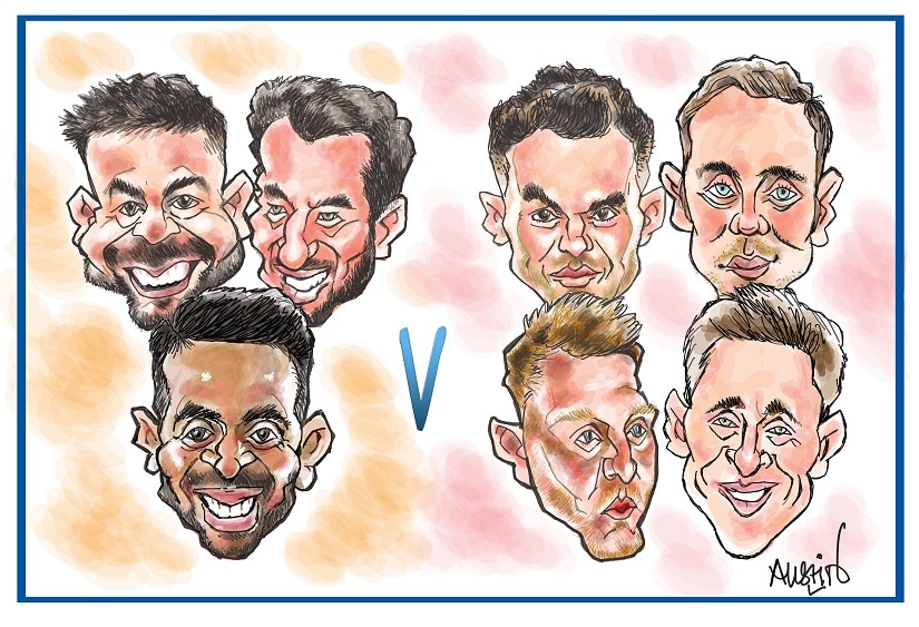 Led by the effervescent Kohli, the Indian team has made a dramatic comeback into the series with a convincing win at Trent Bridge. Illustration courtesy Austin Coutinho