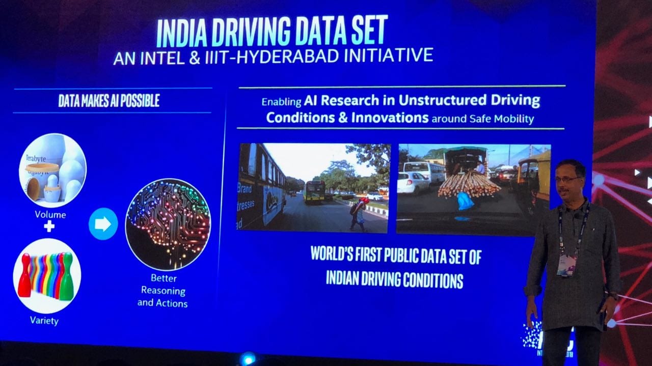 Intel is working with IIIT Hyderabad to study unstructured driving data.