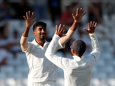 Cricket - England v India - Third Test - Trent Bridge, Nottingham, Britain - August 21, 2018 India's Jasprit Bumrah celebrates a wicket Action Images via Reuters/Paul Childs - RC12FDE13A10