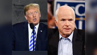 Under pressure from all flanks, Donald Trump re-lowers White House flag for John McCain; says 'despite our differences,' I respect his service'