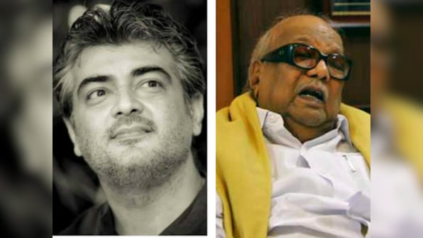 After Vijay, Rajinikanth, actors Ajith, Goundamani pay visit to M Karunanidhi at Kauvery Hospital