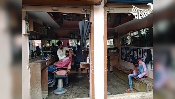 ‘Honey Singh cutting, spicy cutting’, two of the styles on offer in Chitrakoot's brand new men's parlour