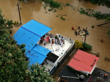 A flooded area in Kerala. Reuters