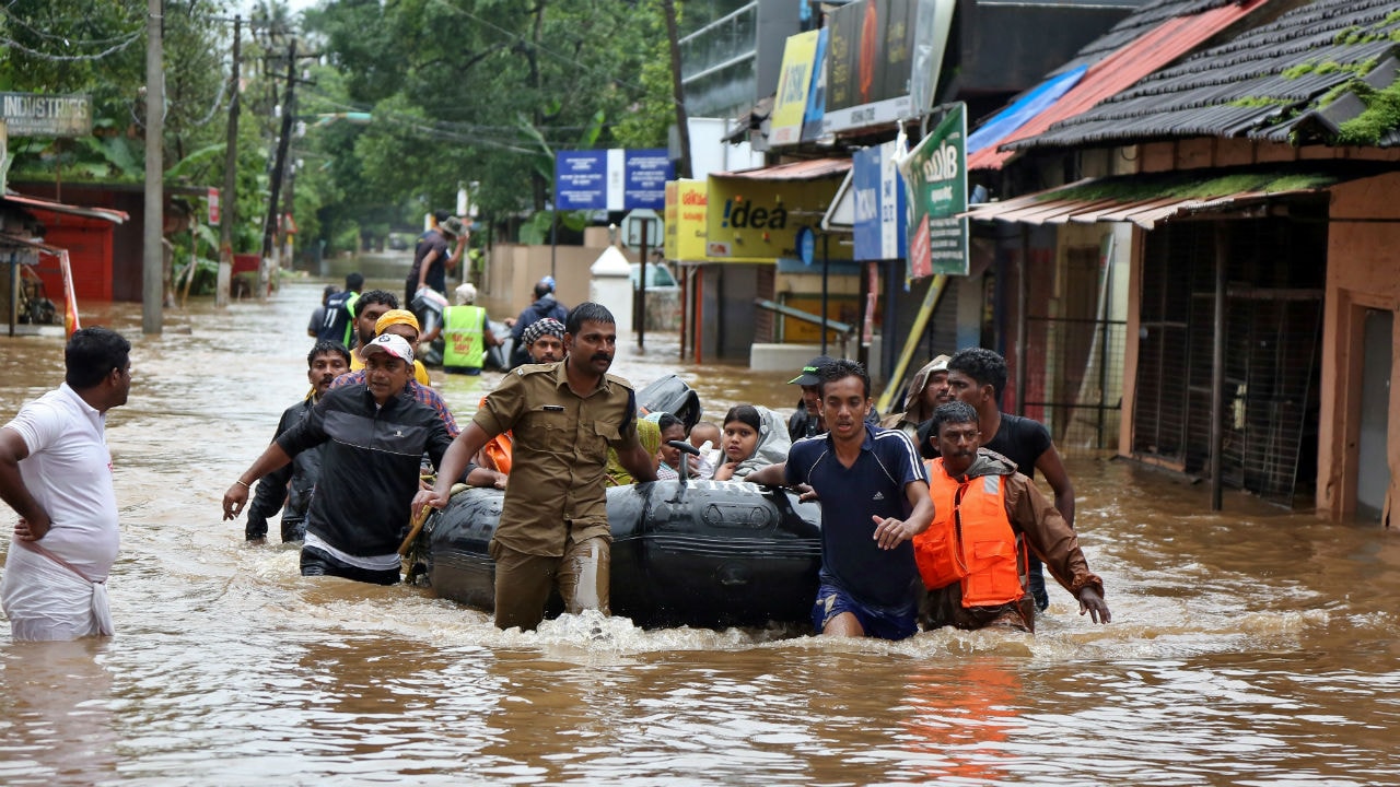 Kerela floods. Reuters.