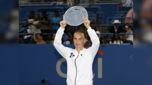 Washington Open: Svetlana Kuznetsova saves four match points against Donna Vekic to win 18th career WTA title
