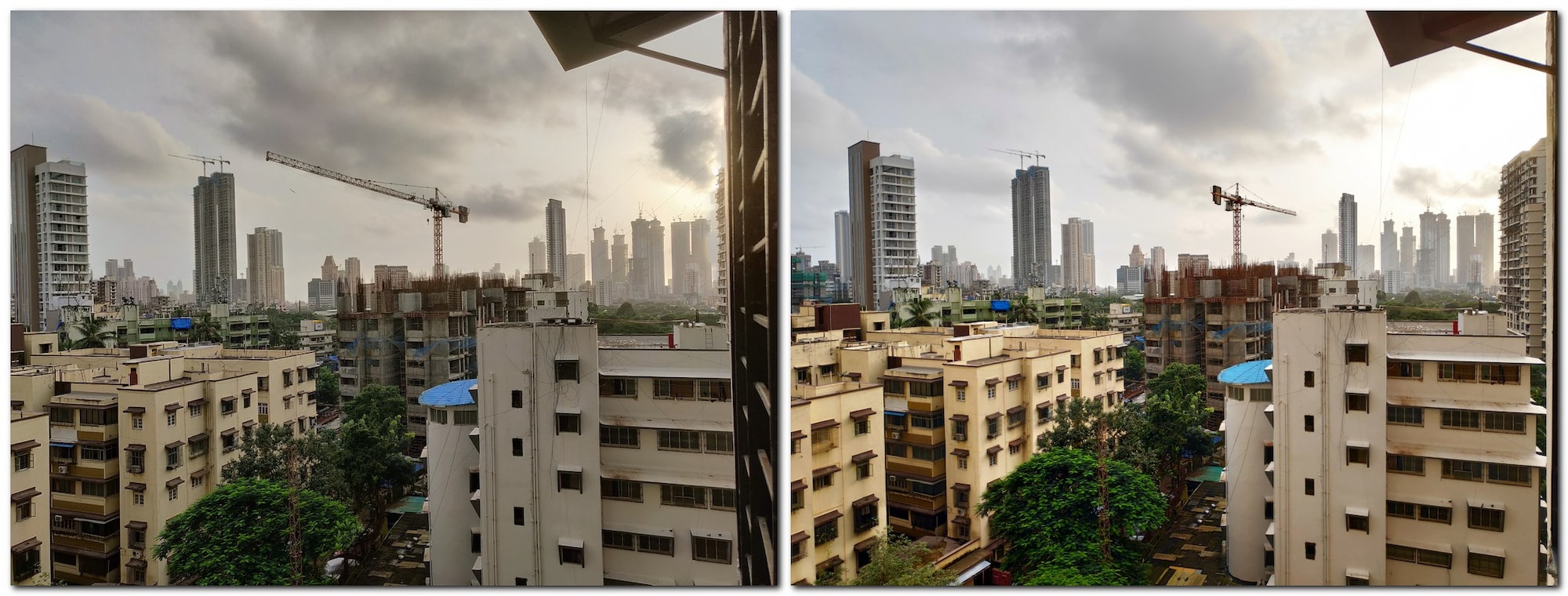 Landscape mode (with HDR) on the OnePlus 6 (left) vs the POCO F1 (right).