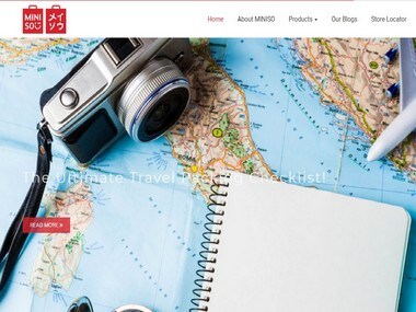 MINISO website screengrab