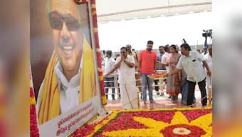 Alagiri rally: Thousands march to Karunanidhi's mausoleum in show of strength; DMK silent on re-induction