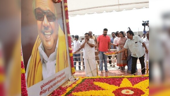 Alagiri rally: Thousands march to Karunanidhi's mausoleum in show of strength; DMK silent on re-induction