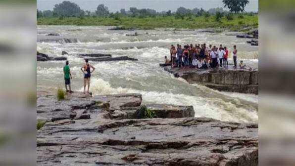 Madhya Pradesh: At least 11 people swept away while bathing in Shivpuri's Sultangarh waterfall; 45 stranded people rescued