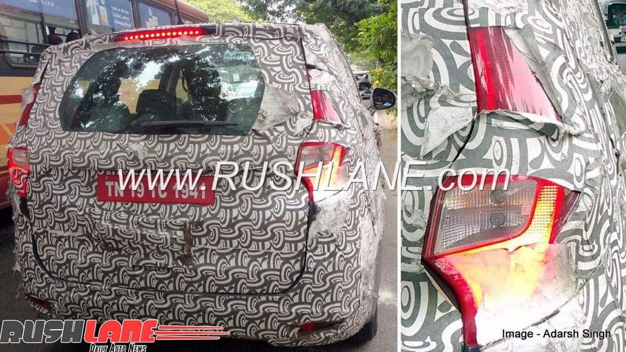 Latest spyshots of Mahindra Marazzo. Image: Rushlane