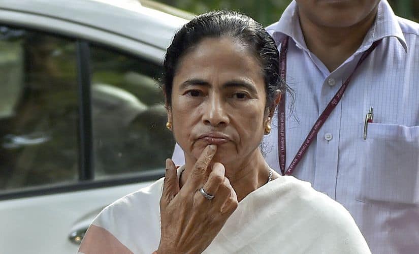 Mamata Banerjee met with several Opposition leaders in New Delhi on Wednesday. In this photo, the Bengal chief minister arrives to meet former Congress chief Sonia Gandhi at her residence, PTI