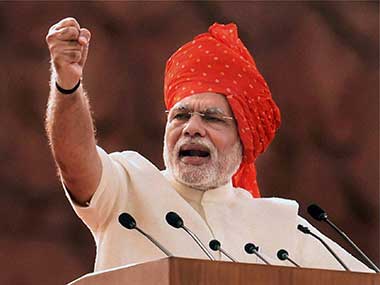 In last Independence Day speech of his term, Narendra Modi sets stage for 2019 polls, hits out at Congress In last Independence Day speech of his term, Narendra Modi sets stage for 2019 polls, hits out at Congress